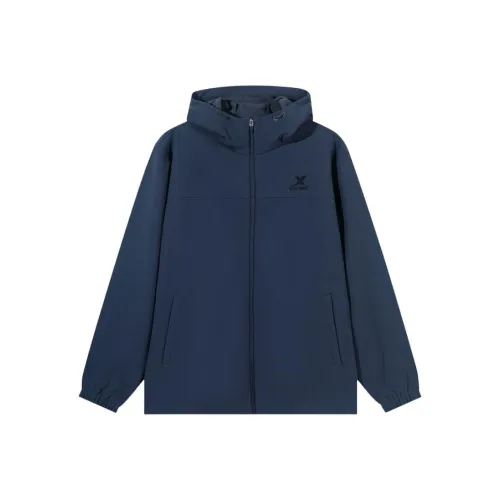 XTEP Водонепроницаемый Тепловой Тренчкот Мужской Угольный Серый