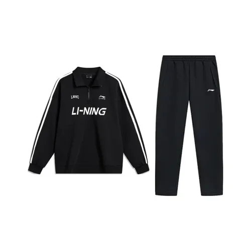 Лайнер Повседневная Спортивная Одежда Унисекс Черный + Черный