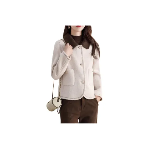 LANGQING Бархат Feel Пальто Женское