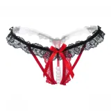 Кружево, жемчужно-черный, красный