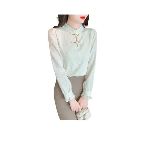 LADYXIEXIE Абрикос С подарками LD Бренд Крючок и петля Женские Рубашки