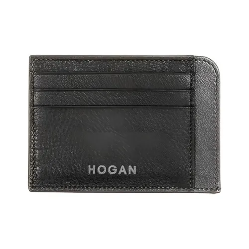 HOGAN Телячья кожа Держатель для карт Мужской Черный