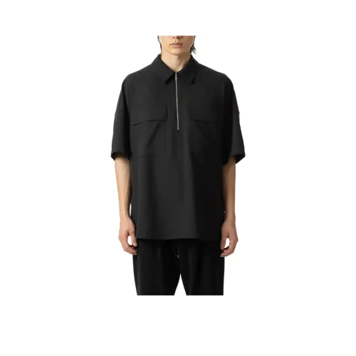 ATTACHMENT Черное Унисекс Поло