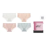 Кремовая кожа + Персиково-розовый + Светло-синий + Белый * Коробка