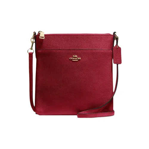 COACH Kitt Кожа Сумка через плечо Маленькая Женская Красная