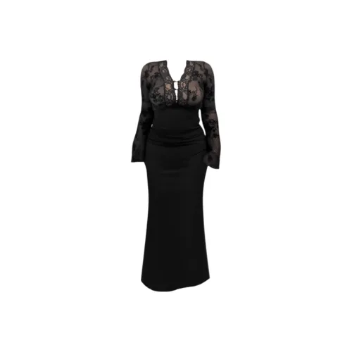 ONEPASS Длинное платье с длинными рукавами женское