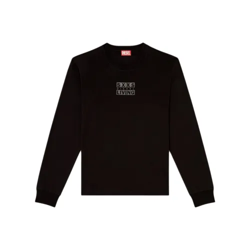 DIESEL Мужские черные T-рубашки