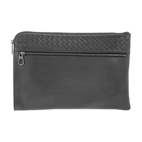 Bottega Veneta Lambskin Clutch Men's Dark Gray Bottega Veneta Клатч из овечьей кожи Мужской Темно-серый