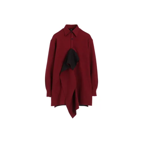 Yohji Yamamoto Y'S FW25 DOUBLE FAED JERSEY BLOUSE ШIRT Женская