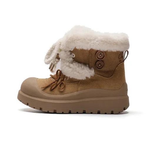 Mule Donkey Термические Снежные Ботинки Женские Хаки