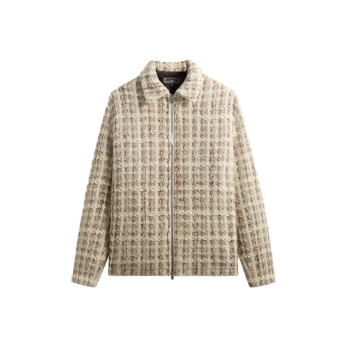 KITH FW25 Windowpane Твид Coaches Куртка Мужская