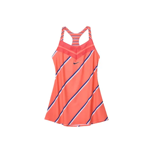Nike Юбка Платье Женское Оранжевое Красное