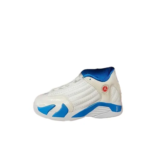 Jordan Air Jordan 14 MID Баскетбольные кроссовки Топ Белый Детский