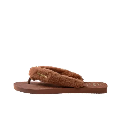 Havaianas Резина Abrasion Resistant Шлепанцы Женские Темно-Коричневый