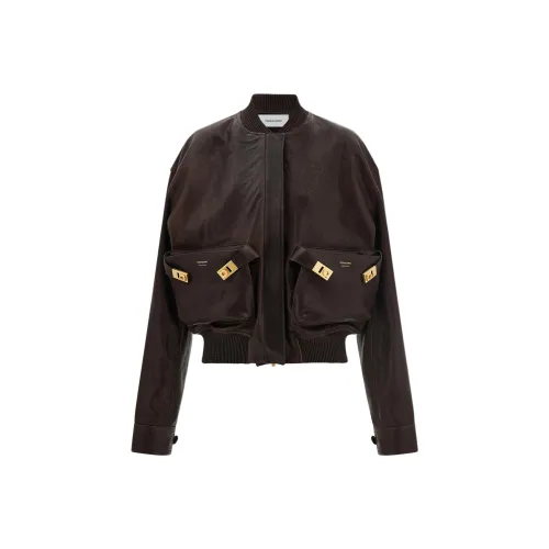 FERRAGAMO FW25 Кожа Куртка Женская