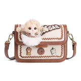 Белый и коричневый