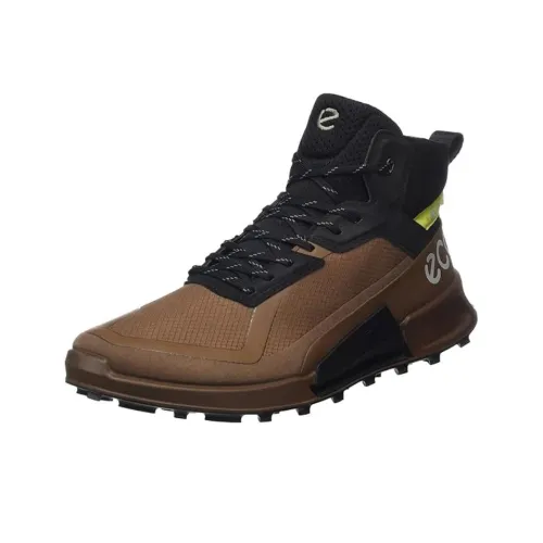 Ecco BIOM 2,1 X Mountain Водонепроницаемый Легкий Поддерживающий Дышащий Высокий Топ Повседневная Обувь Мужская Коричневый Черный