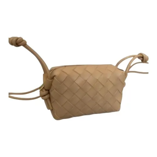 Bottega Veneta Loop Sheepskin Camera Bag Crossbody Bag Extra Mini Women's Brown