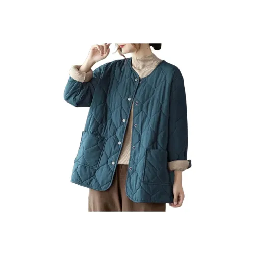 ZIMO Cotton Linen Blend Women's Down Jacket