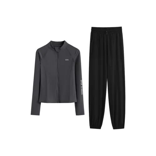 Фитнес Комплект На открытом воздухе Бег Баскетбол Тренировки Одежда Женские Пилатес Упражнения Похудение Быстросохнущий Двухкомпонентный Комплект