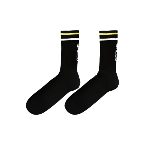 CELINE SS22 Носки Crew Мужские 1 упаковка Черный