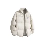 Белый хлопковый пуховик