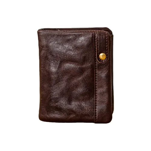 Back Step Кошелек из лощеной коровьей кожи унисекс разноцветный