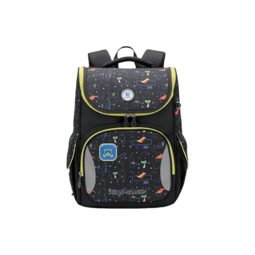 HELLO DRAGON Нейлон Студенческая Сумка Стандартная Унисекс Многоцветная