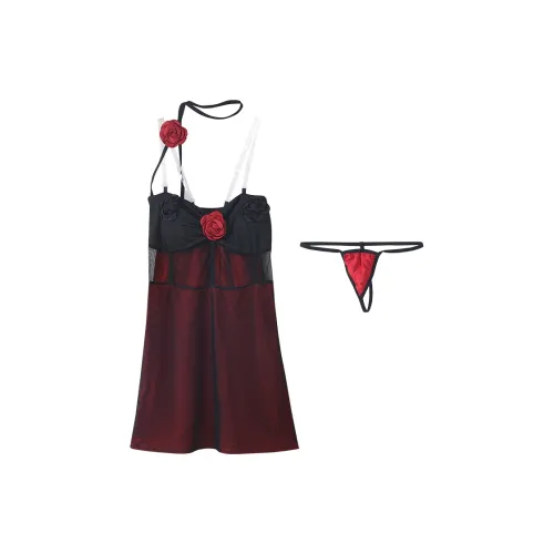 MOOLMEYNO Бургунди Женские Ночные сорочки