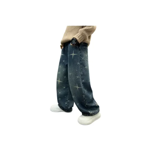 Little Redfish Синий С флисовой подкладкой Школьный возраст Джинсы