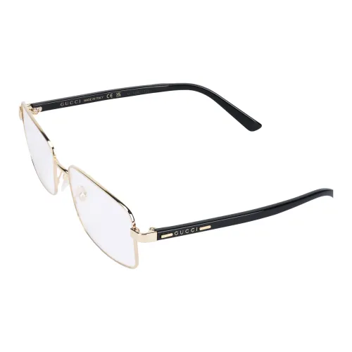 GUCCI Металл Прямоугольные Оправы для очков Мужские Золотые