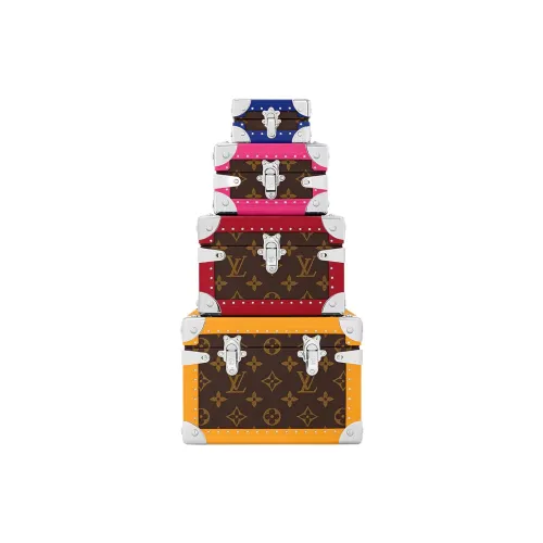 LOUIS VUITTON Malle Pyramide Покрытый холст Комбо-набор Унисекс Многоцветный