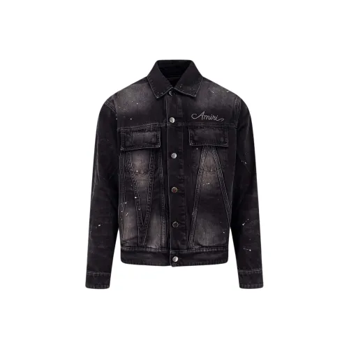 AMIRI Черные Мужские Джинсовые Куртки