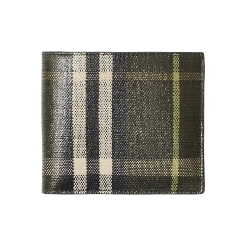 Burberry Хлопок Кошелек Мужской Кустарный Зеленый