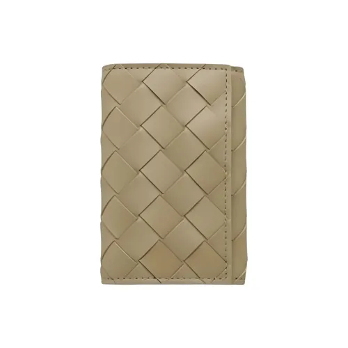 Bottega Veneta Key Pouch из овечьей кожи унисекс бежевый
