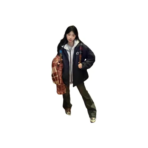 MORii Темно-синий Синий Женские Пуховики