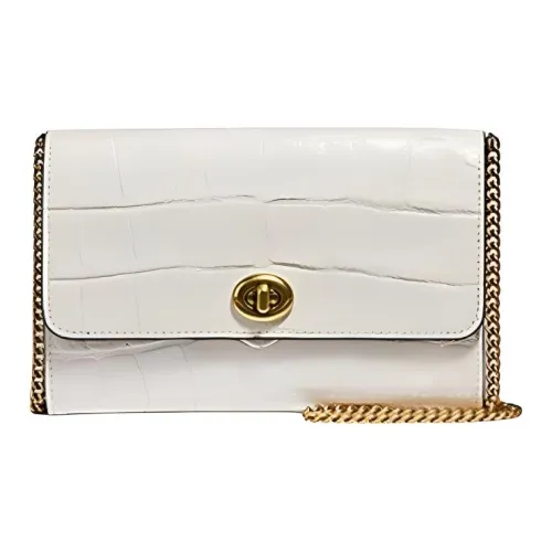 COACH Marlow Кожа Сумка через плечо Маленькая Женская Черная