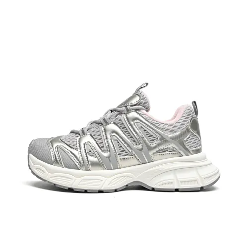 ZHR Амортизация Износостойкие Низкие Топ Кроссовки с Толстой Подошвой Женские