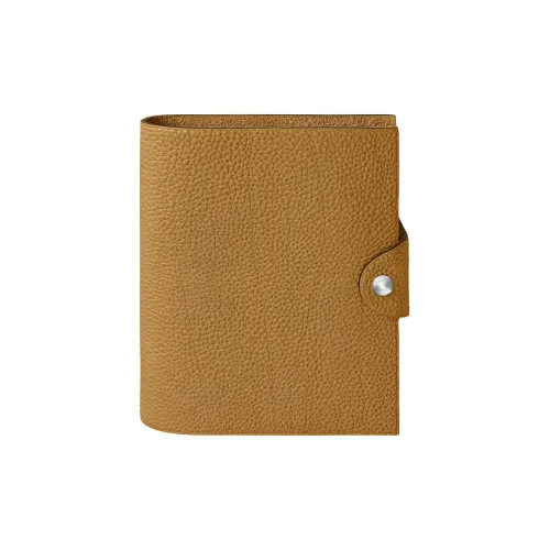 HERMES Ulysse Коровья кожа Togo Защитный чехол Trumpets Унисекс 4B Biscuit Цвет печенья