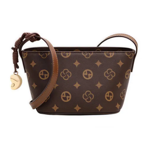 Younger Song Сумка через плечо из синтетической кожи стандартная женская кофейного цвета