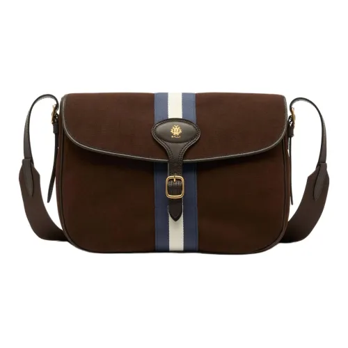 BALLY Beckett Хлопок Сумка через плечо Мужская Коричневая