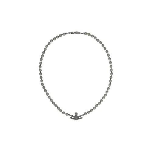 Vivienne Westwood Жемчужные ожерелья Мужской Металлик Серый