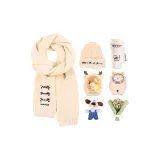 Шарф + Вязаная шапка + Кофейная чашка + Грелка для рук + Ночной свет + Украшение + Букет + Коробка