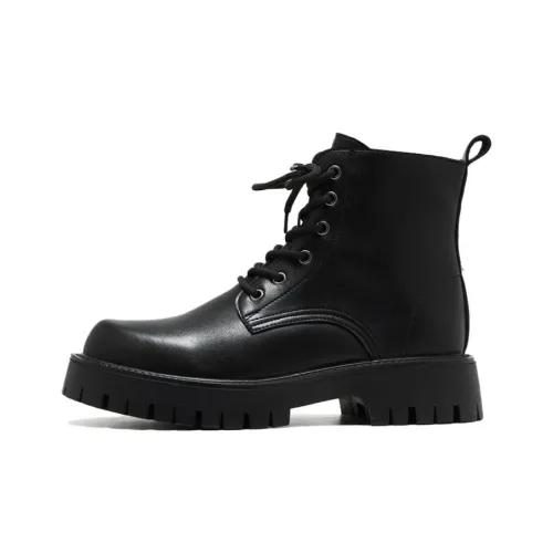 ZHENRAN Черный воин Байкеры Ботинки Мартин Boot Мужской