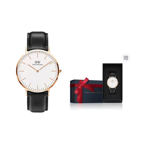 Daniel Wellington DW Мужские часы Кварцевый механизм 40 мм Белый циферблат Мужские часы