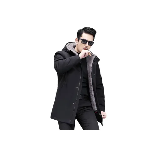 DKRVT Черный [Упаковка включена] Мужской парки