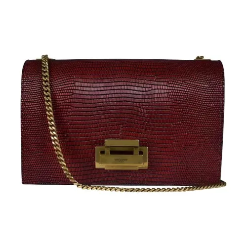 SAINT LAURENT Кожаная сумка через плечо сумка на плечо женская бордовый