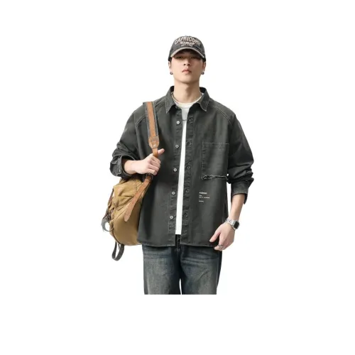 MR.MUDI Серый Унисекс Рубашки