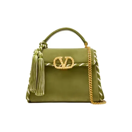 Valentino VSLING Вельвет Сумка на одно плечо Мини Женский Зеленый