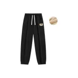 Черный (с флисовой подкладкой и утепленный)